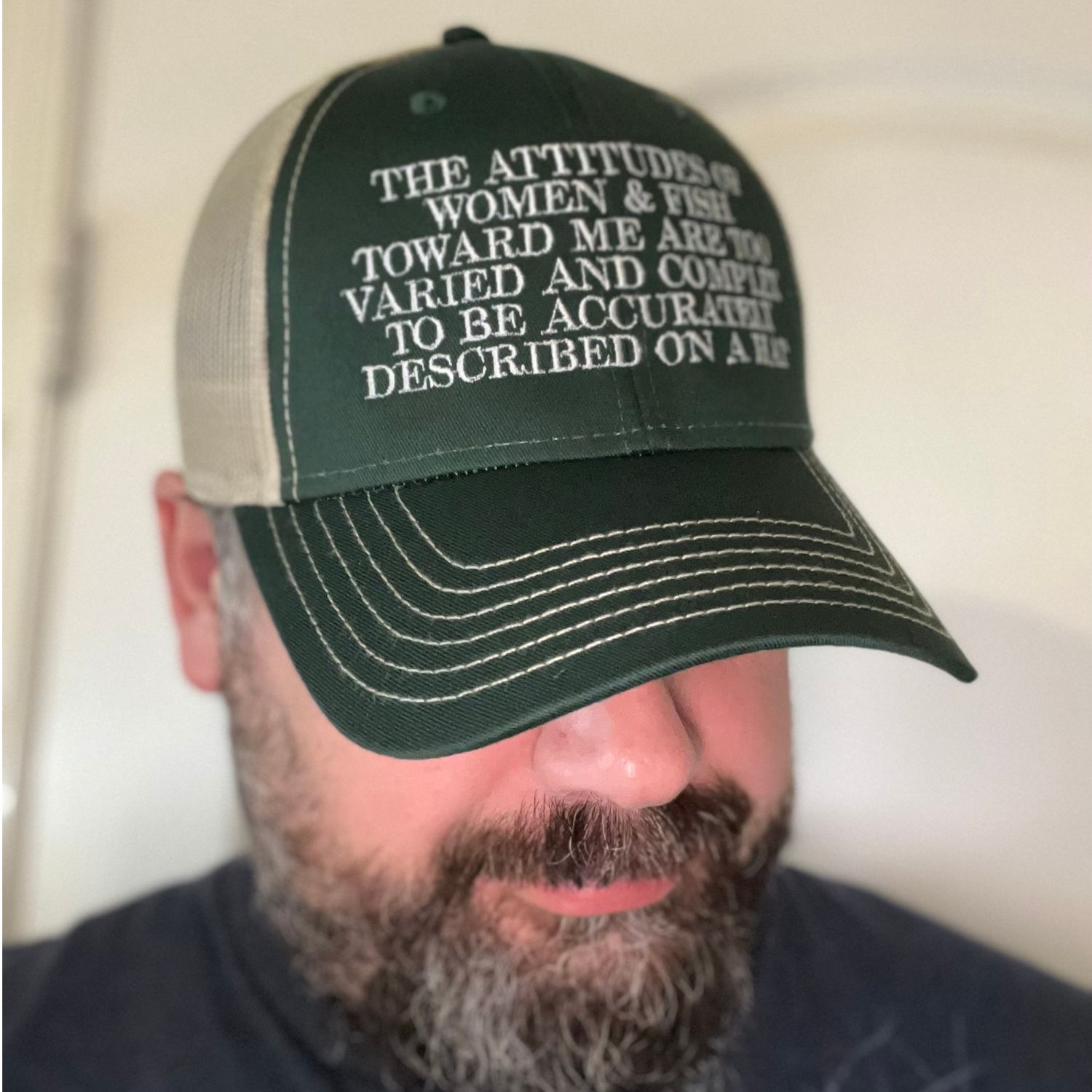 The attitudes of women and fish towards me are too varied and complex to be  accurately described on a hat Cap – AysheShop